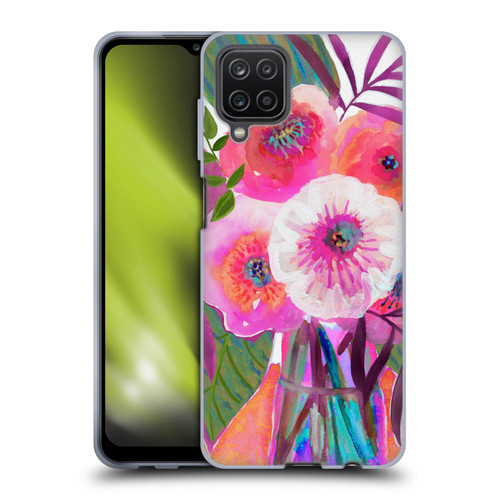 Suzanne Allard Floral Graphics Sunrise Bouquet Purples Soft Gel Case for Samsung Galaxy A12 (2020)