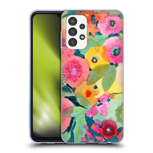 Suzanne Allard Floral Graphics Delightful Soft Gel Case for Samsung Galaxy A13 (2022)