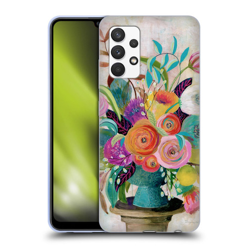Suzanne Allard Floral Graphics Charleston Glory Soft Gel Case for Samsung Galaxy A32 (2021)