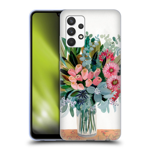 Suzanne Allard Floral Graphics Magnolia Surrender Soft Gel Case for Samsung Galaxy A32 (2021)