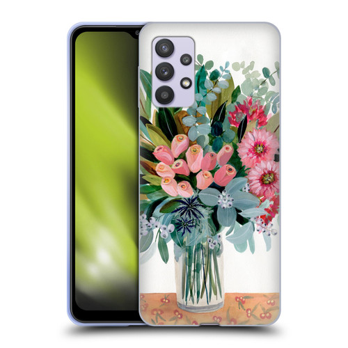 Suzanne Allard Floral Graphics Magnolia Surrender Soft Gel Case for Samsung Galaxy A32 5G / M32 5G (2021)