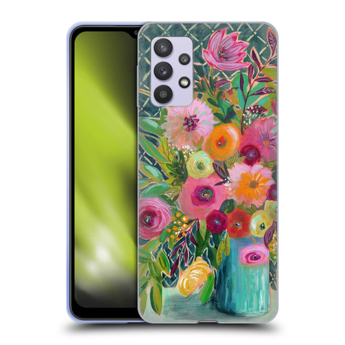 Suzanne Allard Floral Graphics Hope Springs Soft Gel Case for Samsung Galaxy A32 5G / M32 5G (2021)