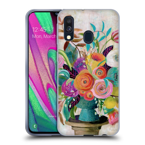 Suzanne Allard Floral Graphics Charleston Glory Soft Gel Case for Samsung Galaxy A40 (2019)