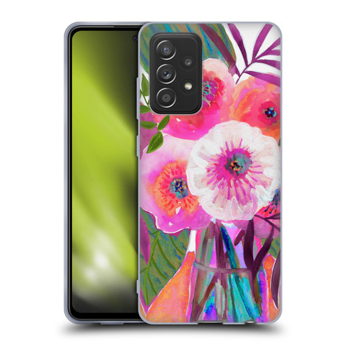 Suzanne Allard Floral Graphics Sunrise Bouquet Purples Soft Gel Case for Samsung Galaxy A52 / A52s / 5G (2021)