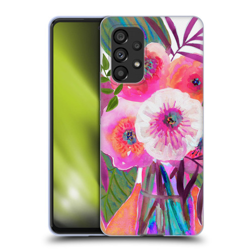 Suzanne Allard Floral Graphics Sunrise Bouquet Purples Soft Gel Case for Samsung Galaxy A53 5G (2022)
