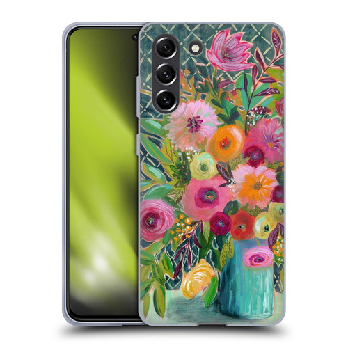 Suzanne Allard Floral Graphics Hope Springs Soft Gel Case for Samsung Galaxy S21 FE 5G