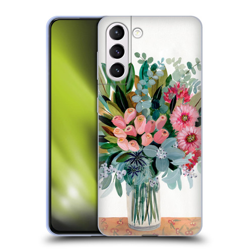 Suzanne Allard Floral Graphics Magnolia Surrender Soft Gel Case for Samsung Galaxy S21+ 5G