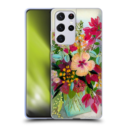 Suzanne Allard Floral Graphics Flamands Soft Gel Case for Samsung Galaxy S21 Ultra 5G
