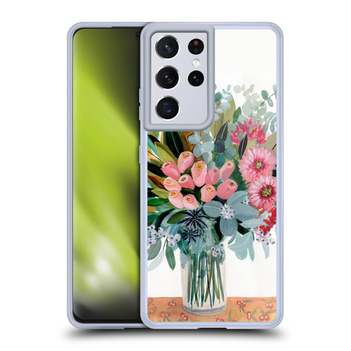 Suzanne Allard Floral Graphics Magnolia Surrender Soft Gel Case for Samsung Galaxy S21 Ultra 5G