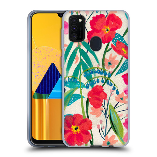 Suzanne Allard Floral Graphics Garden Party Soft Gel Case for Samsung Galaxy M30s (2019)/M21 (2020)