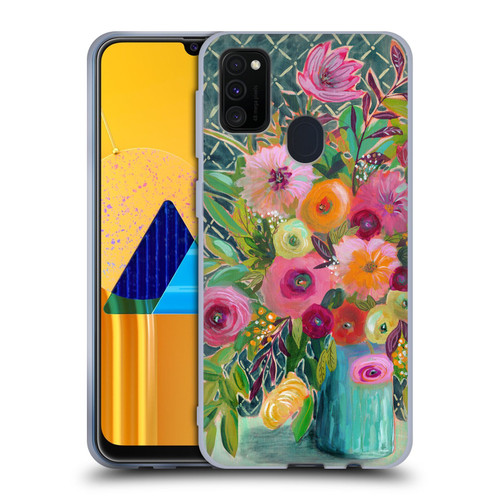 Suzanne Allard Floral Graphics Hope Springs Soft Gel Case for Samsung Galaxy M30s (2019)/M21 (2020)