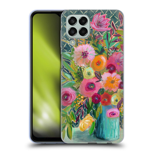 Suzanne Allard Floral Graphics Hope Springs Soft Gel Case for Samsung Galaxy M33 (2022)