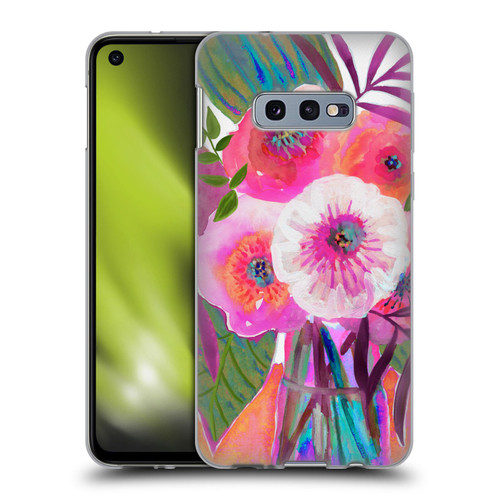 Suzanne Allard Floral Graphics Sunrise Bouquet Purples Soft Gel Case for Samsung Galaxy S10e