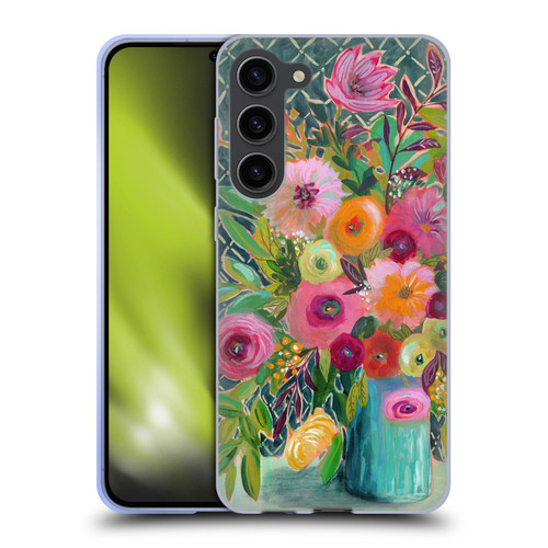 Suzanne Allard Floral Graphics Hope Springs Soft Gel Case for Samsung Galaxy S23+ 5G