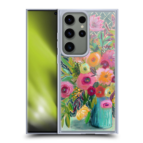 Suzanne Allard Floral Graphics Hope Springs Soft Gel Case for Samsung Galaxy S23 Ultra 5G