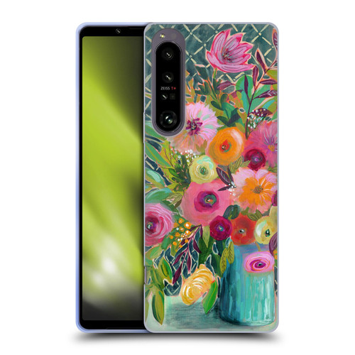 Suzanne Allard Floral Graphics Hope Springs Soft Gel Case for Sony Xperia 1 IV