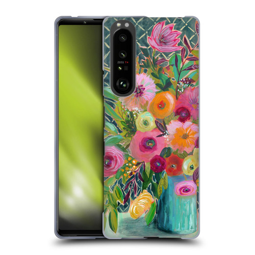 Suzanne Allard Floral Graphics Hope Springs Soft Gel Case for Sony Xperia 1 III