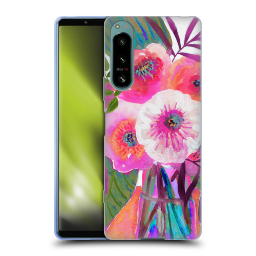 Suzanne Allard Floral Graphics Sunrise Bouquet Purples Soft Gel Case for Sony Xperia 5 IV
