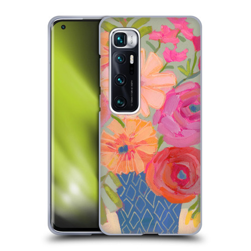 Suzanne Allard Floral Graphics Blue Diamond Soft Gel Case for Xiaomi Mi 10 Ultra 5G