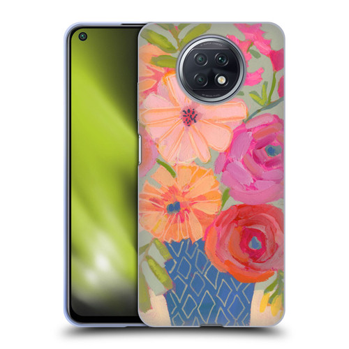 Suzanne Allard Floral Graphics Blue Diamond Soft Gel Case for Xiaomi Redmi Note 9T 5G