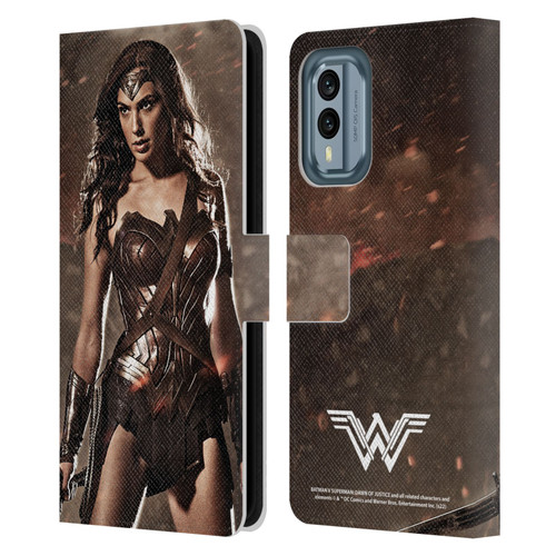 Batman V Superman: Dawn of Justice Graphics Wonder Woman Leather Book Wallet Case Cover For Nokia X30
