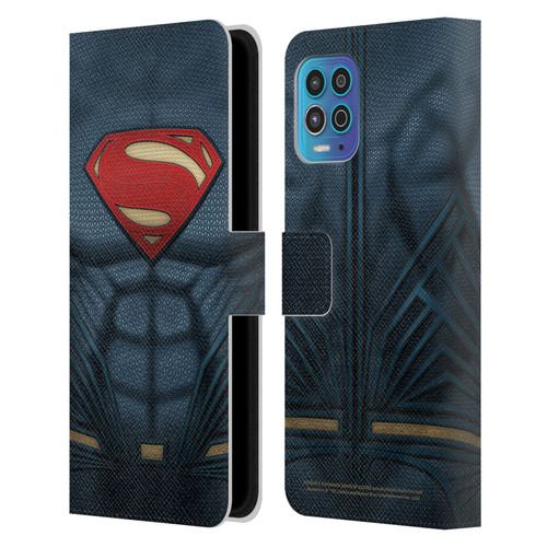 Batman V Superman: Dawn of Justice Graphics Superman Costume Leather Book Wallet Case Cover For Motorola Moto G100