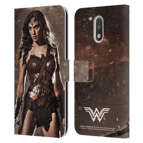 Batman V Superman: Dawn of Justice Graphics Wonder Woman Leather Book Wallet Case Cover For Motorola Moto G41