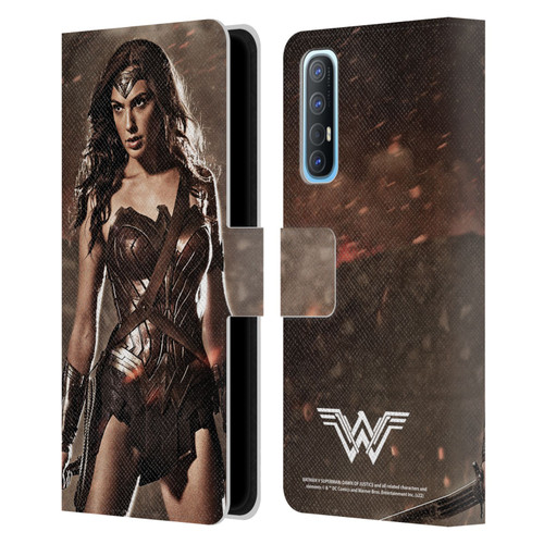 Batman V Superman: Dawn of Justice Graphics Wonder Woman Leather Book Wallet Case Cover For OPPO Find X2 Neo 5G