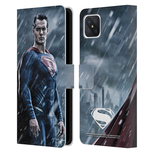 Batman V Superman: Dawn of Justice Graphics Superman Leather Book Wallet Case Cover For OPPO Reno4 Z 5G