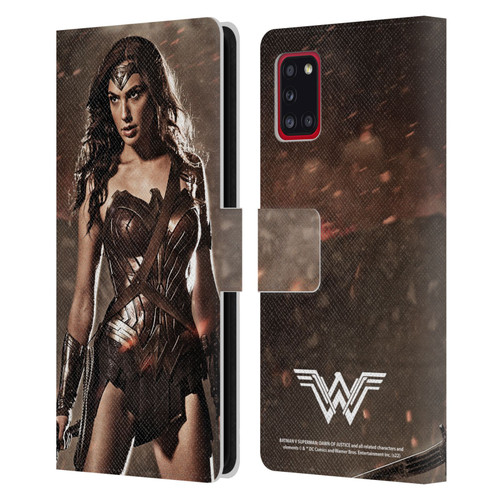 Batman V Superman: Dawn of Justice Graphics Wonder Woman Leather Book Wallet Case Cover For Samsung Galaxy A31 (2020)