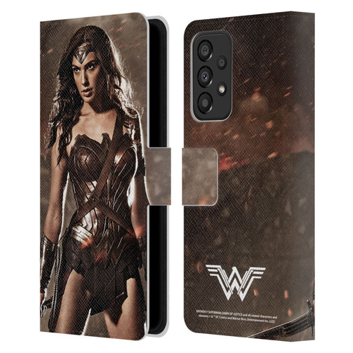 Batman V Superman: Dawn of Justice Graphics Wonder Woman Leather Book Wallet Case Cover For Samsung Galaxy A33 5G (2022)