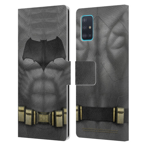 Batman V Superman: Dawn of Justice Graphics Batman Costume Leather Book Wallet Case Cover For Samsung Galaxy A51 (2019)