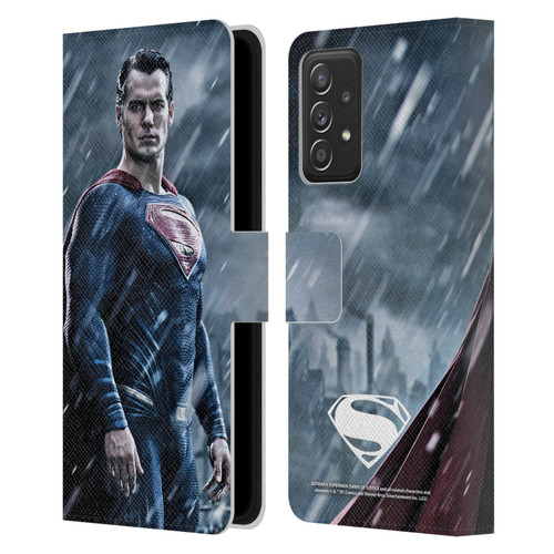Batman V Superman: Dawn of Justice Graphics Superman Leather Book Wallet Case Cover For Samsung Galaxy A52 / A52s / 5G (2021)