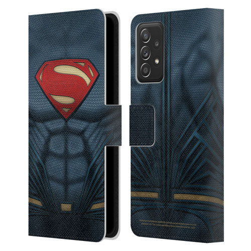 Batman V Superman: Dawn of Justice Graphics Superman Costume Leather Book Wallet Case Cover For Samsung Galaxy A53 5G (2022)