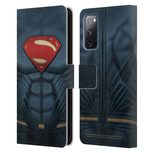 Batman V Superman: Dawn of Justice Graphics Superman Costume Leather Book Wallet Case Cover For Samsung Galaxy S20 FE / 5G