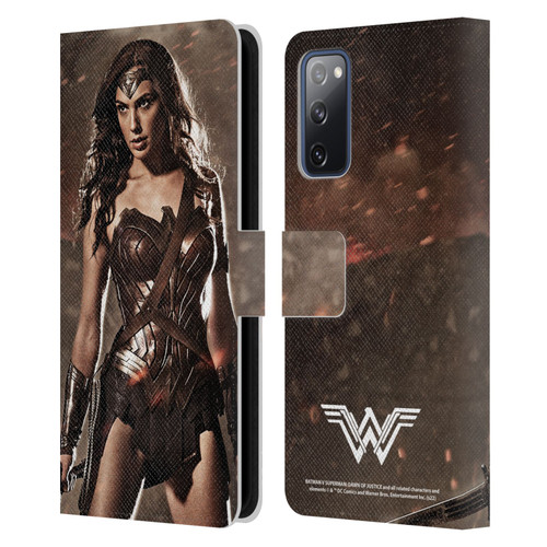 Batman V Superman: Dawn of Justice Graphics Wonder Woman Leather Book Wallet Case Cover For Samsung Galaxy S20 FE / 5G
