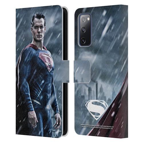 Batman V Superman: Dawn of Justice Graphics Superman Leather Book Wallet Case Cover For Samsung Galaxy S20 FE / 5G