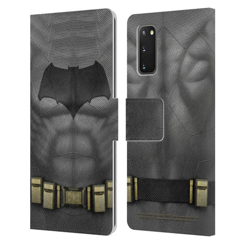 Batman V Superman: Dawn of Justice Graphics Batman Costume Leather Book Wallet Case Cover For Samsung Galaxy S20 / S20 5G