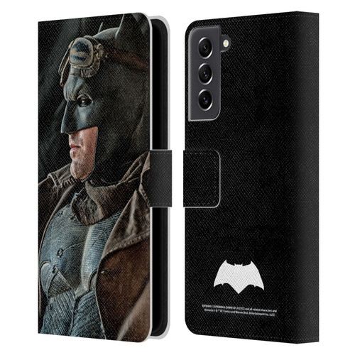 Batman V Superman: Dawn of Justice Graphics Batman Leather Book Wallet Case Cover For Samsung Galaxy S21 FE 5G
