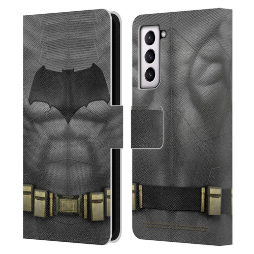 Batman V Superman: Dawn of Justice Graphics Batman Costume Leather Book Wallet Case Cover For Samsung Galaxy S21 5G