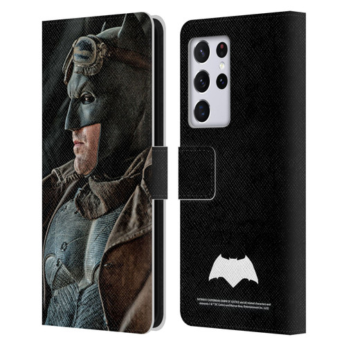 Batman V Superman: Dawn of Justice Graphics Batman Leather Book Wallet Case Cover For Samsung Galaxy S21 Ultra 5G