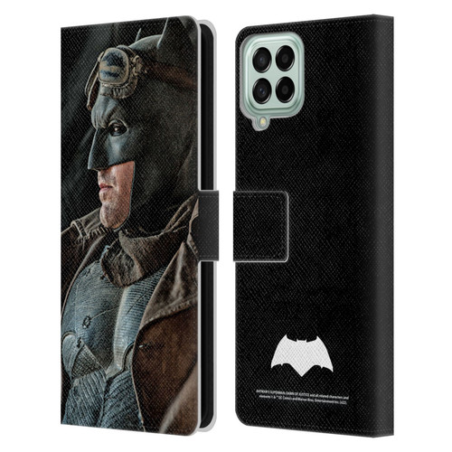 Batman V Superman: Dawn of Justice Graphics Batman Leather Book Wallet Case Cover For Samsung Galaxy M53 (2022)