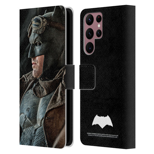 Batman V Superman: Dawn of Justice Graphics Batman Leather Book Wallet Case Cover For Samsung Galaxy S22 Ultra 5G