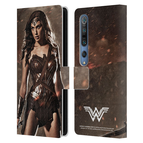 Batman V Superman: Dawn of Justice Graphics Wonder Woman Leather Book Wallet Case Cover For Xiaomi Mi 10 5G / Mi 10 Pro 5G