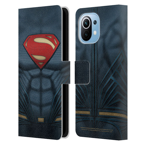 Batman V Superman: Dawn of Justice Graphics Superman Costume Leather Book Wallet Case Cover For Xiaomi Mi 11