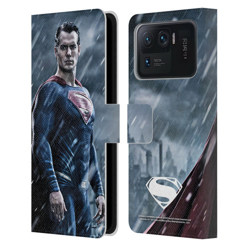 Batman V Superman: Dawn of Justice Graphics Superman Leather Book Wallet Case Cover For Xiaomi Mi 11 Ultra