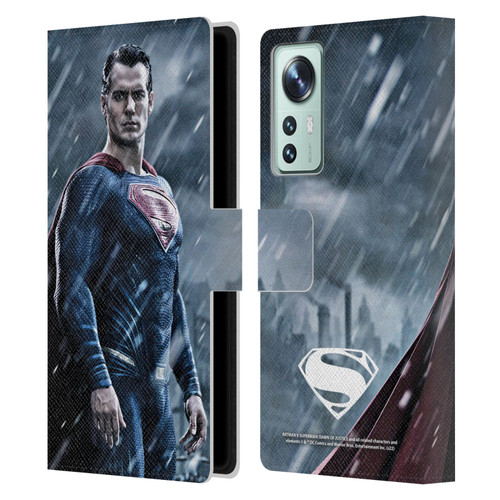 Batman V Superman: Dawn of Justice Graphics Superman Leather Book Wallet Case Cover For Xiaomi 12