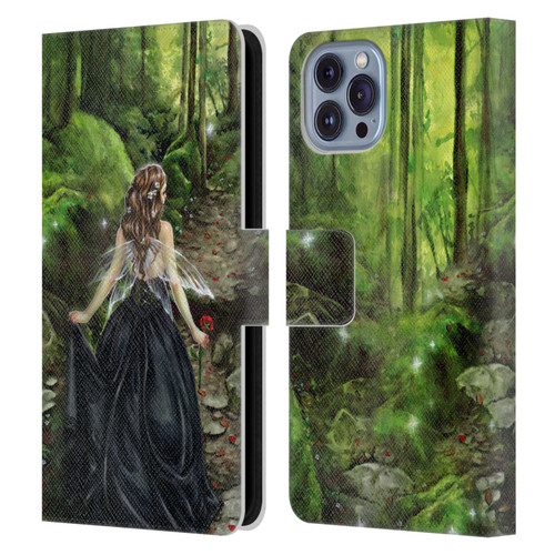 Selina Fenech Fairies Along The Forest Path Leather Book Wallet Case Cover For Apple iPhone 14