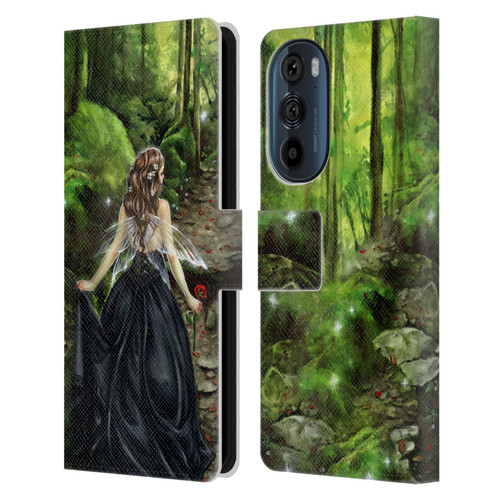 Selina Fenech Fairies Along The Forest Path Leather Book Wallet Case Cover For Motorola Edge 30