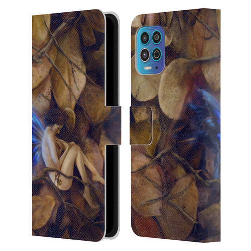 Selina Fenech Fairies Autumn Slumber Leather Book Wallet Case Cover For Motorola Moto G100